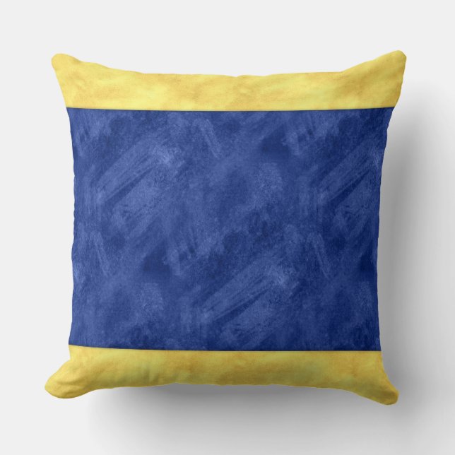 D Delta Watercolor Nautical Signal Maritime Flag Throw Pillow (Front)