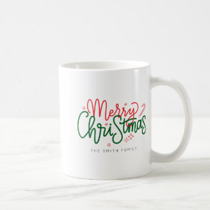 D Family Christmas Family Name Coffee Mug