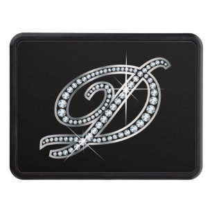 D Faux "Diamond Bling" Trailer Hitch Cover