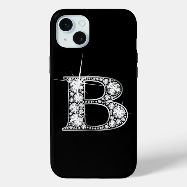 D Faux Diamond Monogram Case-Mate iPhone Case (Back)