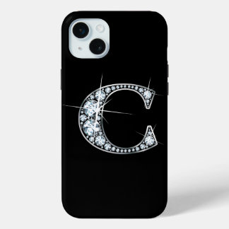 D Faux Diamond Monogram iPhone 15 Plus Case