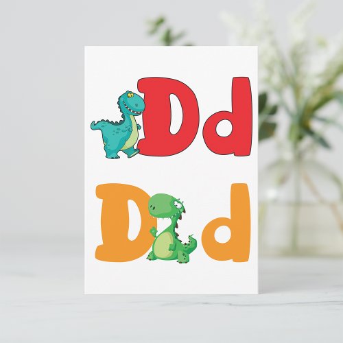 D For Dinosaur Invitations