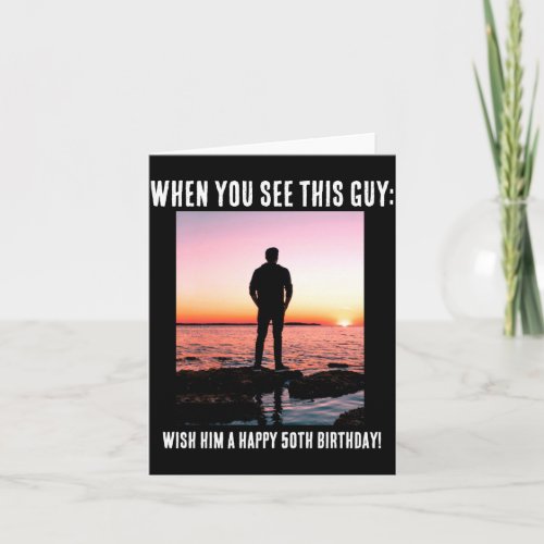 D Funny 50th Milestone Birthday 