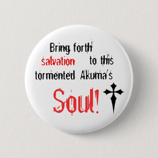 D. Gray Man Button (Front)