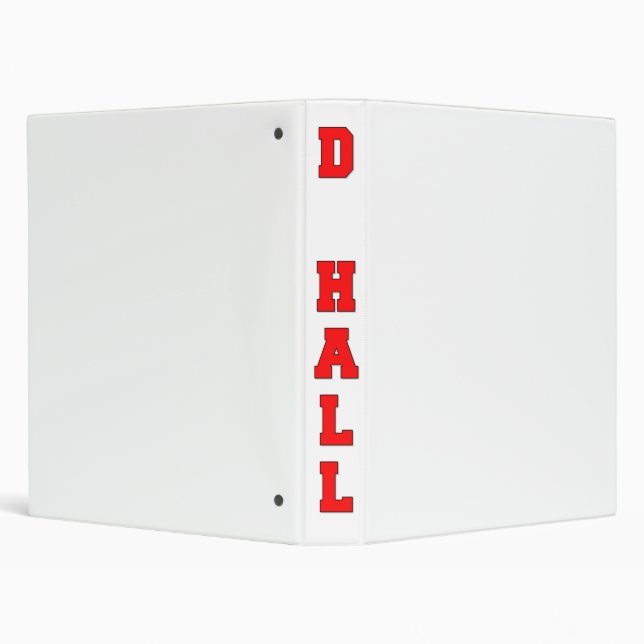 D Hall 3 Ring Binder (Background)