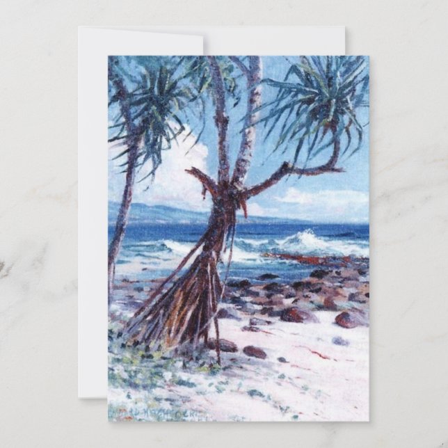 D. Howard Hitchcock - Lauhala Invitation (Front)