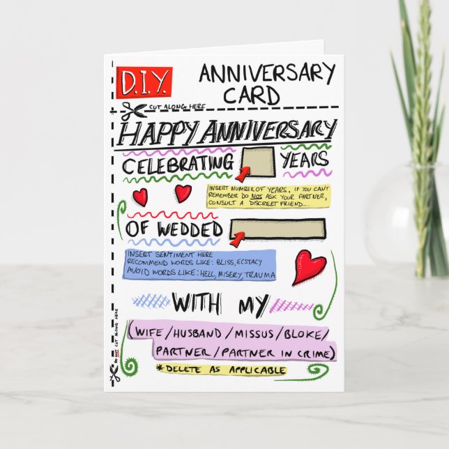 D.I.Y. Anniversary Card (Front)