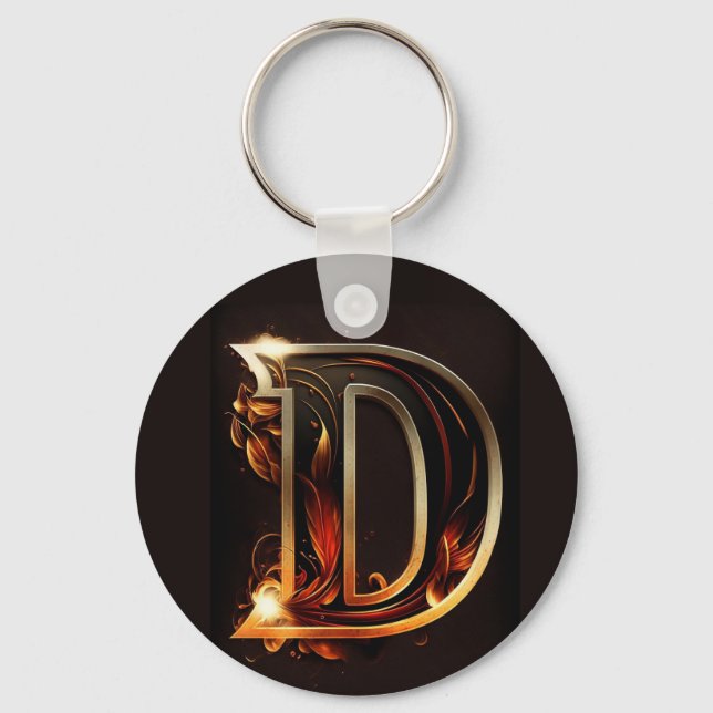 D.initials Keychain (Front)
