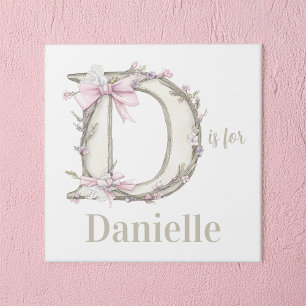 D is for Custom Name Whimsical Letter Art