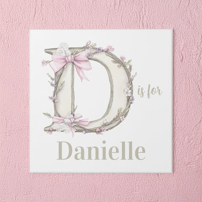 D is for Custom Name Whimsical Letter Art (Creator Uploaded)