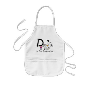 D is for Dalmation T-shirts and Gifts Kids' Apron