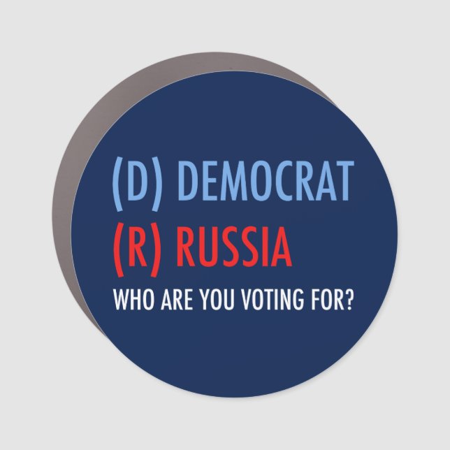 D is for Democrat Car Magnet (Front)