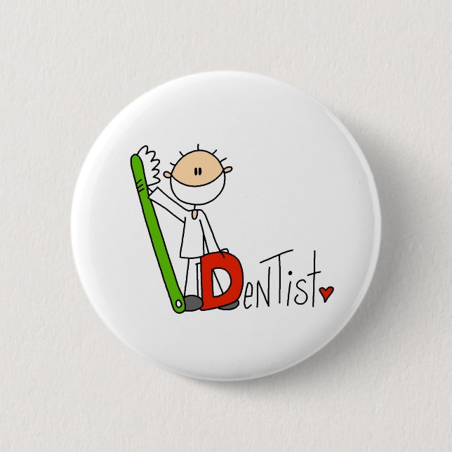 D is for Dentist Button (Front)