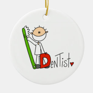 D is for Dentist Ceramic Ornament