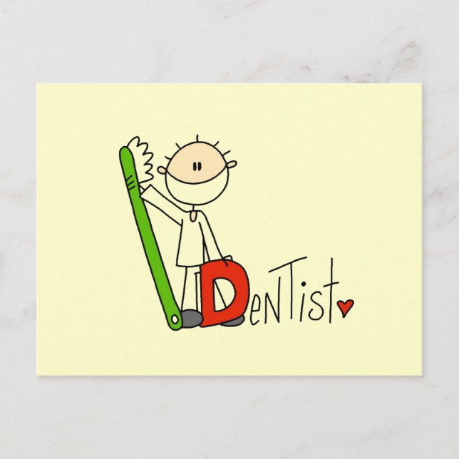 D is for Dentist Postcard (Front)
