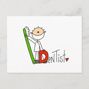 D is for Dentist Postcard