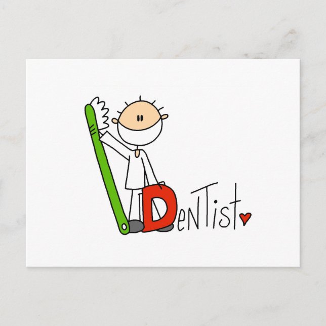 D is for Dentist Postcard (Front)