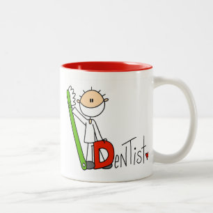 D is for Dentist Two-Tone Coffee Mug