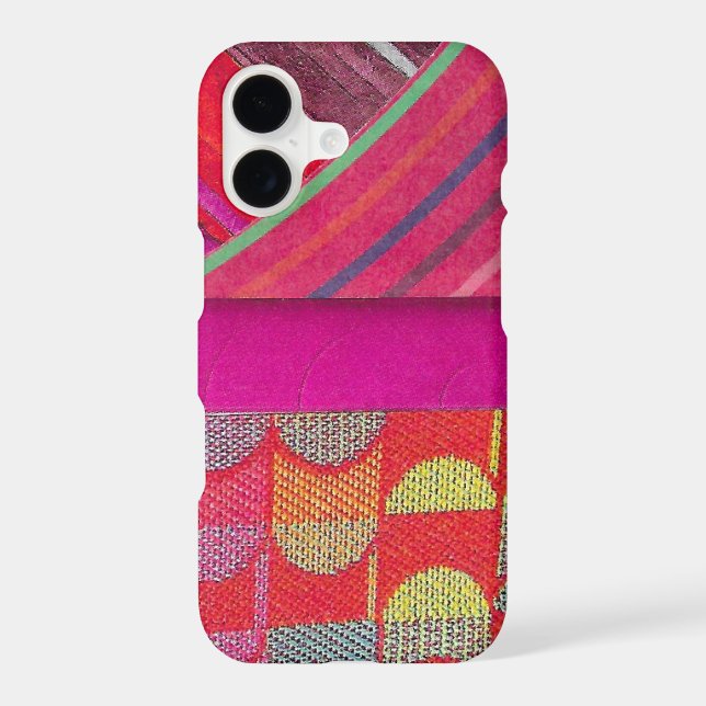 D is for diagonal collage iphone case (Back)