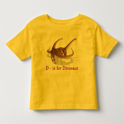 D is for Dinosaur Alamosaurus Toddler T_Shirt