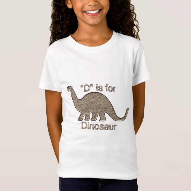 D is for Dinosaur T-Shirt (Front)