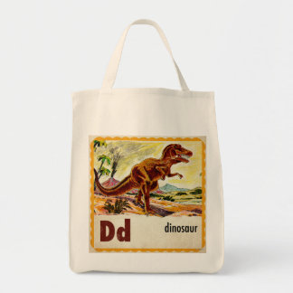 D is for Dinosaur Tote Bag