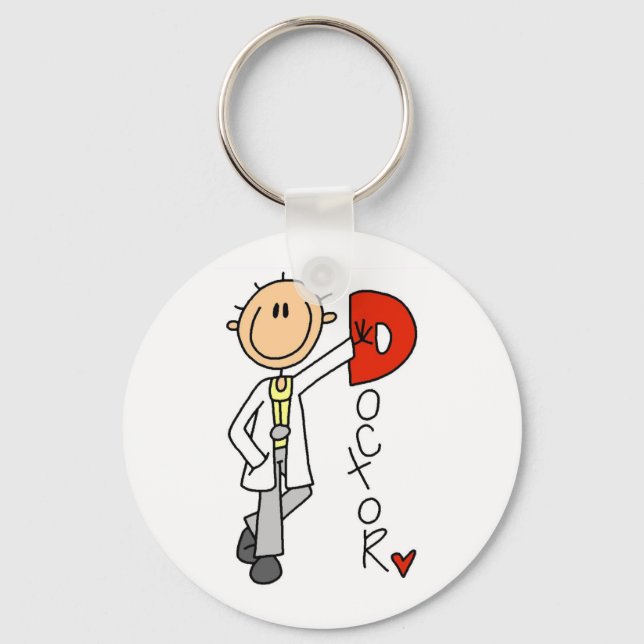 D is for Doctor Keychain (Front)