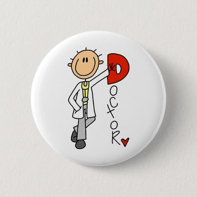 D is for Doctor Pinback Button (Front)