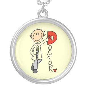 D is for Doctor Silver Plated Necklace