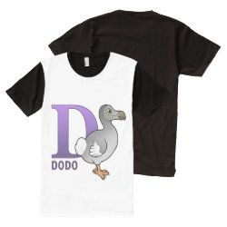 D is for Dodo Men's American Apparel All-Over Printed Panel T-Shirt