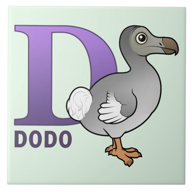 D is for Dodo Tile (Front)