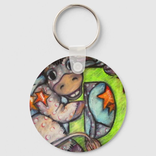 D is for Donkey Keychain (Front)