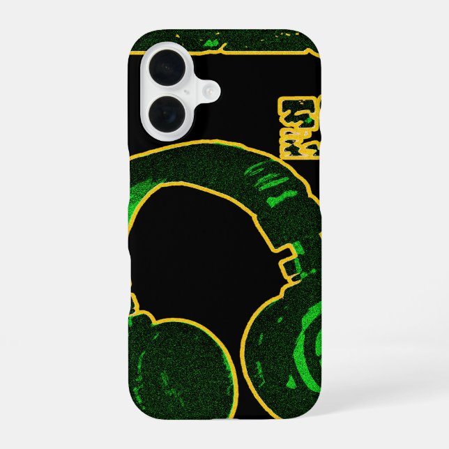 D.J. Headphone Iphone Case (Back)