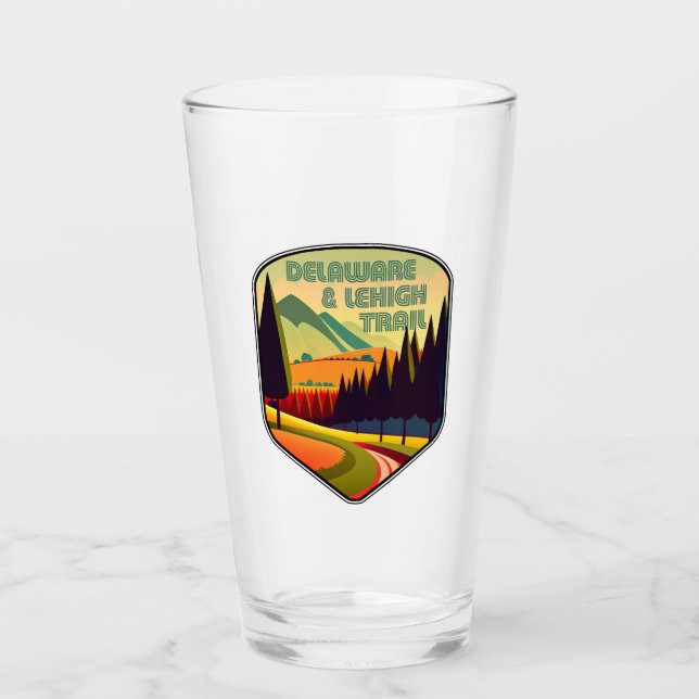 D&L Trail Pennsylvania Colors Glass (Front)