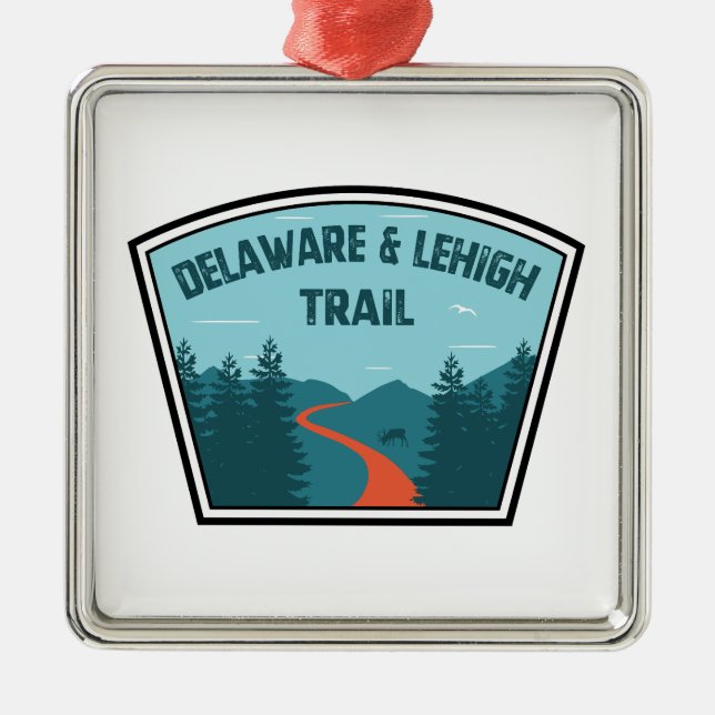 D&L Trail Pennsylvania Metal Ornament (Front)