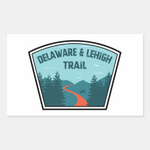 D&L Trail Pennsylvania Rectangular Sticker