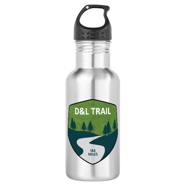 D&L Trail Pennsylvania Stainless Steel Water Bottle (Front)