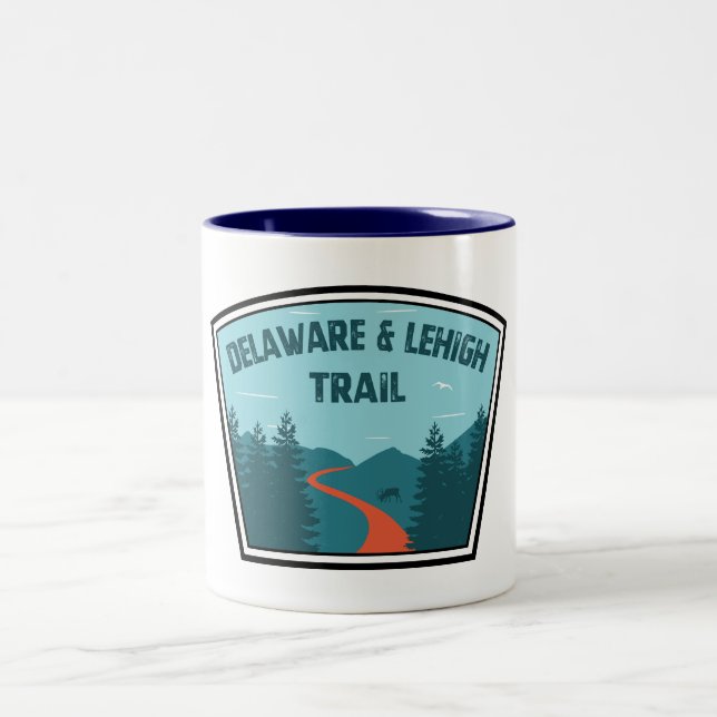 D&L Trail Pennsylvania Two-Tone Coffee Mug (Center)