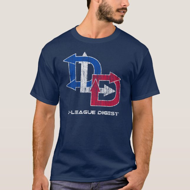 D-League Digest Acid Wash Logo T-Shirt (Front)
