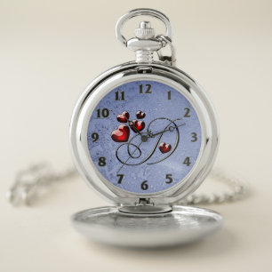 D letter Pocket Watch