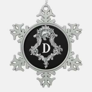 D Monogram Initial Ornament