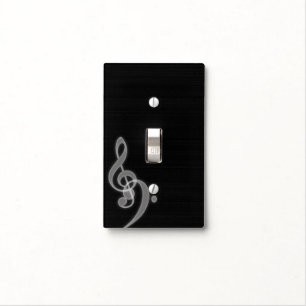 [D] Music - Treble and Bass Clef Light Switch Cover