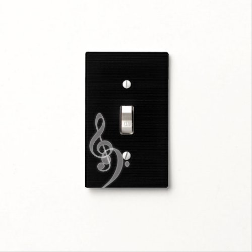 D Music _ Treble and Bass Clef Light Switch Cover