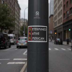 D.N.A. (RYBW) - Determined Native American Sticker