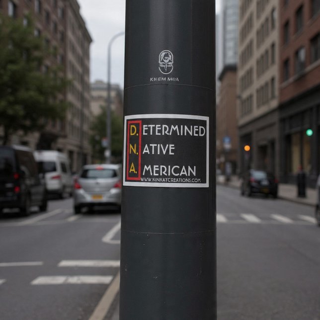 D.N.A. (RYBW) - Determined Native American Sticker (Creator Uploaded)