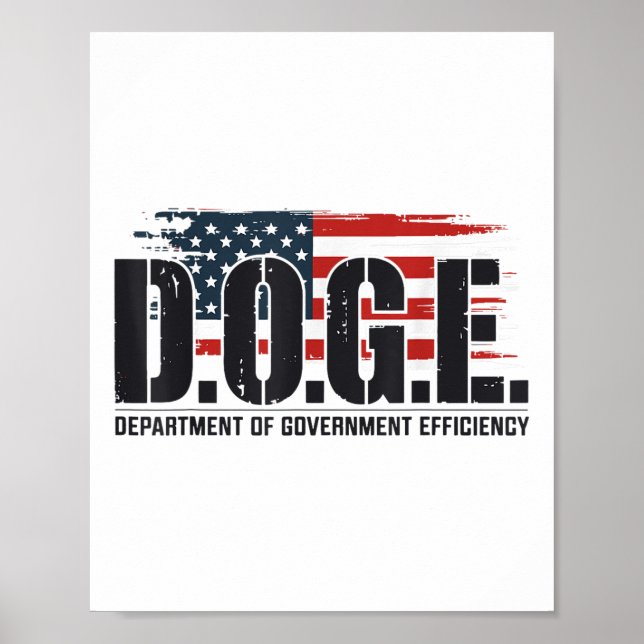 D.o.g.e Doge Department Of Government Efficiency  Poster (Front)