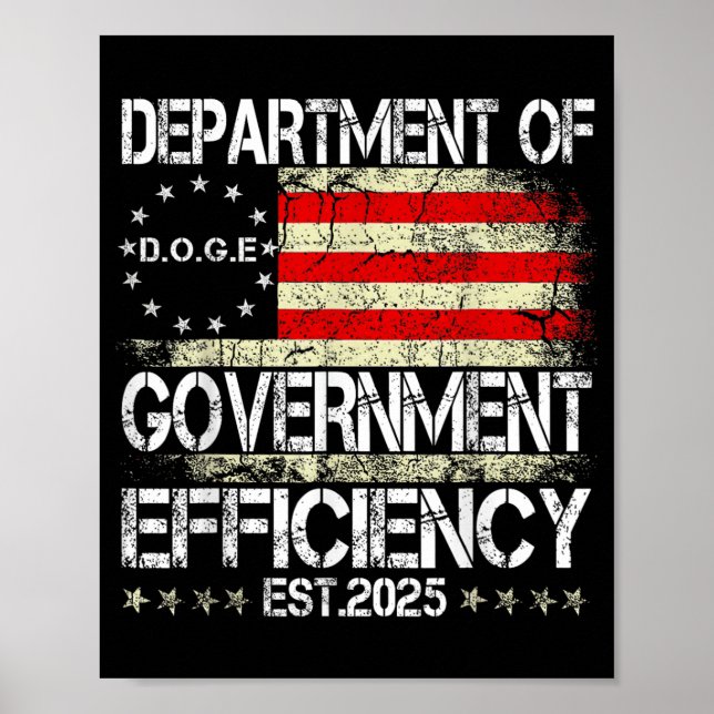 D.o.g.e Doge Department Of Government Efficiency U Poster (Front)