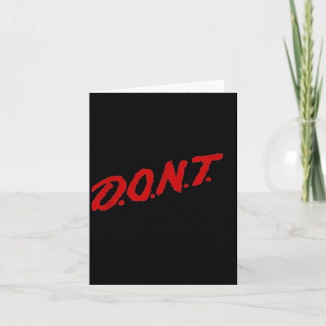 D.o.n.t. - Don't Let Me Drink Milk It Makes My Tum Card (Front)