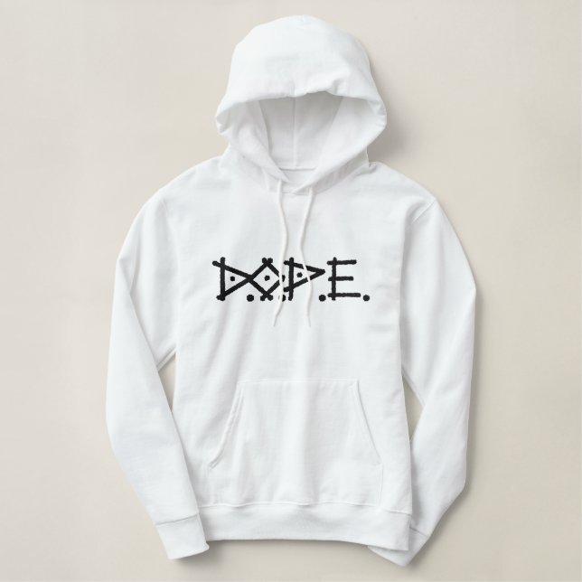 D.O.P.E. EMBROIDERED HOODIE (Design Front)