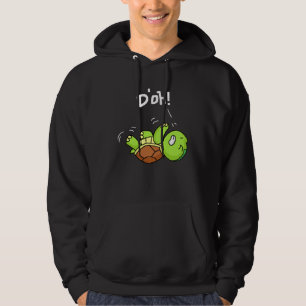 D oh cute turtle lying on your back fun hoodie